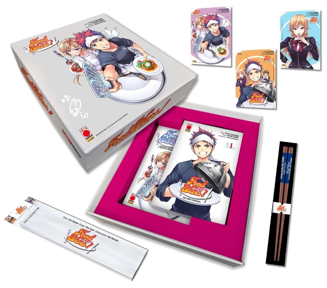 Food Wars Cofanetto Deluxe - Food Wars 1 Variant + Food Wars 2 Variant + Gadget - Manga Dreams
