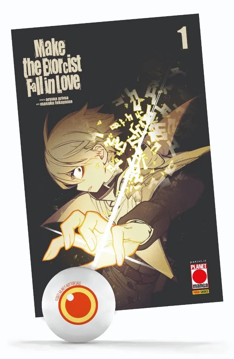 Make the Exorcist Fall in Love 1 Variant Cover con Exorcist Eye Stress Ball - Manga Dreams