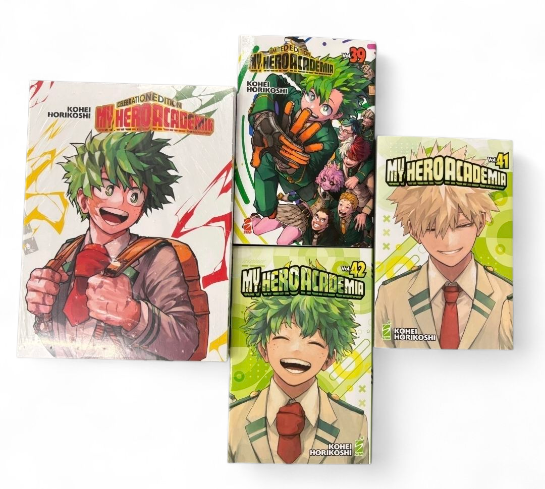 My Hero Academia Bundle Volumi 39, 41, 42 Variant + 42 Celebration Limited Edition Star Comics - Manga Dreams
