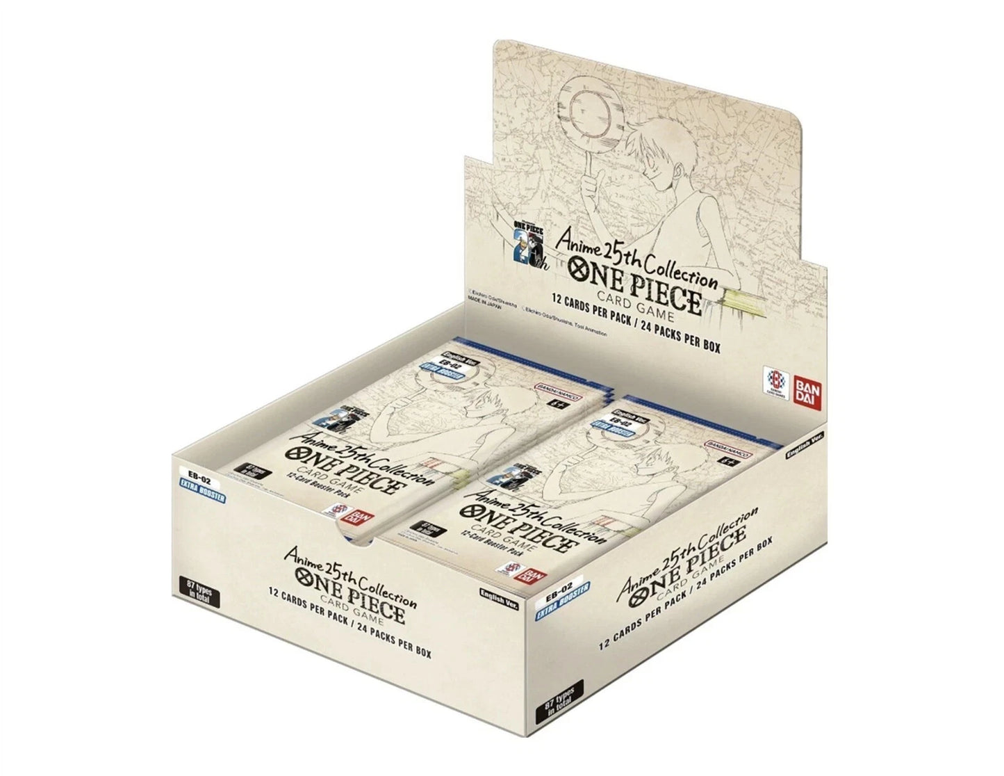 One Piece TCG EB02 Case 12x Box Anime 25th Collection - ENGLISH