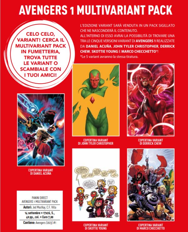 AVENGERS 1 MULTIVARIANT PACK - Manga Dreams