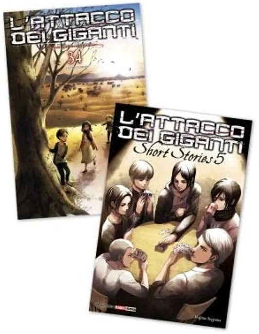 L'Attacco dei Giganti 34 Bundle "Short Stories 5" Limited Edition - Manga Dreams