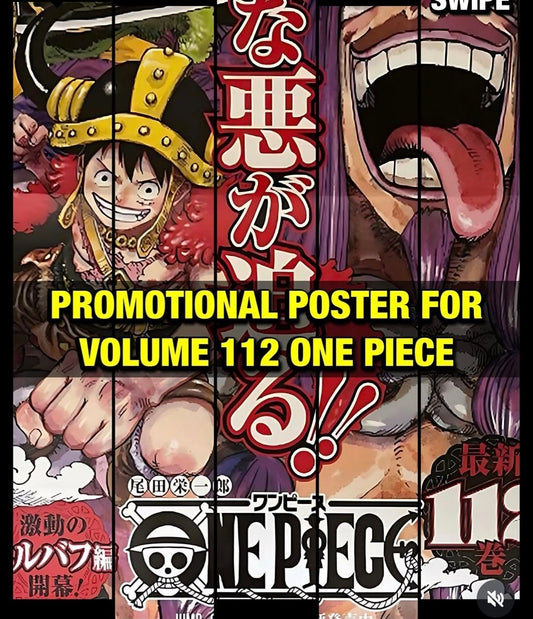 One Piece 112 Jap con poster prima edizione - Manga Dreams