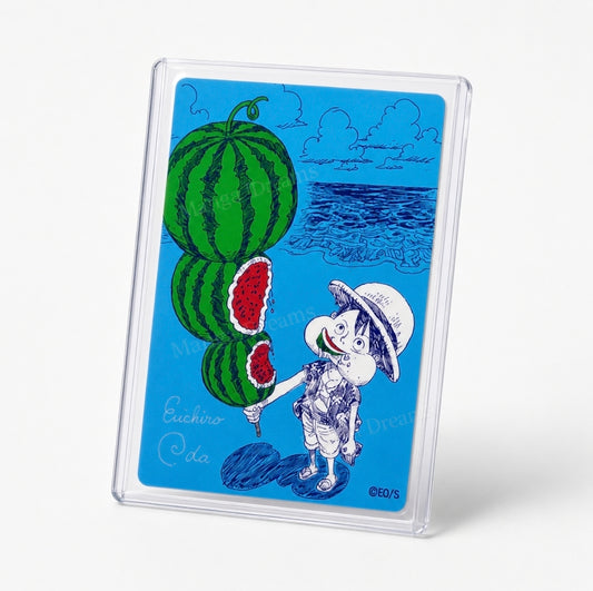 One Piece NatsuComi 2026 MetaKira Card – Luffy Con Anguria Promo JP - Manga Dreams