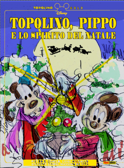 TOPOLINO, PIPPO E LO SPIRITO DEL NATALE TOPOLINO GOLD 12 con Litografia limited