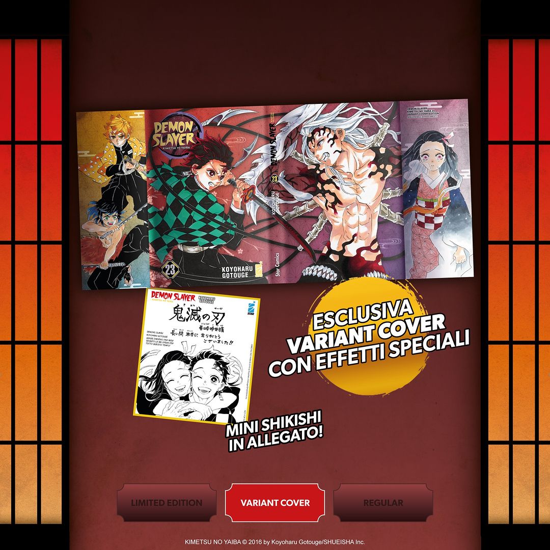 Demon Slayer Kimetsu no Yaiba. Edizione Variant con mini shikishi (Vol. 23) - Manga Dreams