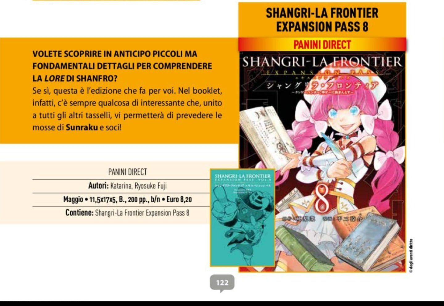 Shangri - La Frontier 8 Expansion Pass: Bundle Variant e Booklet - Manga Dreams